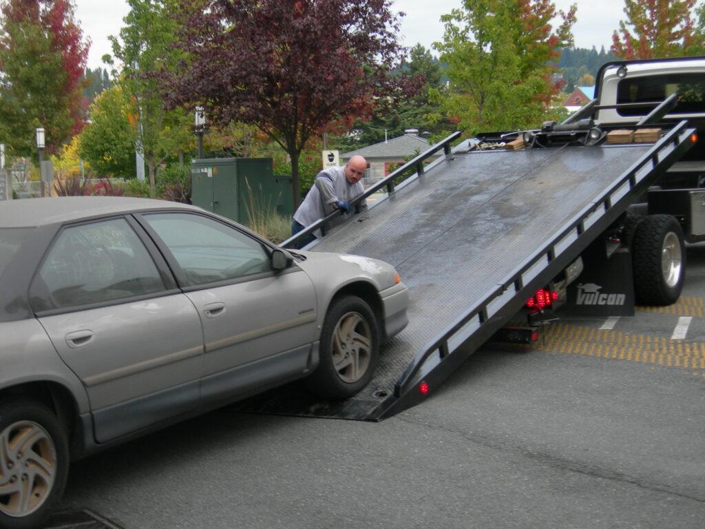 flatbed towing